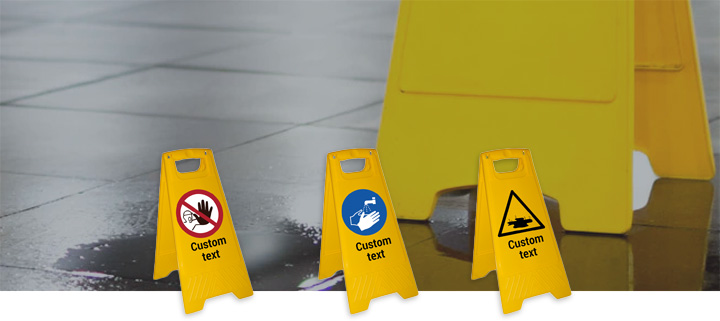 Fritstående gulvskilte