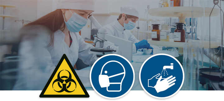 Hold afstand og smitte værnemidler